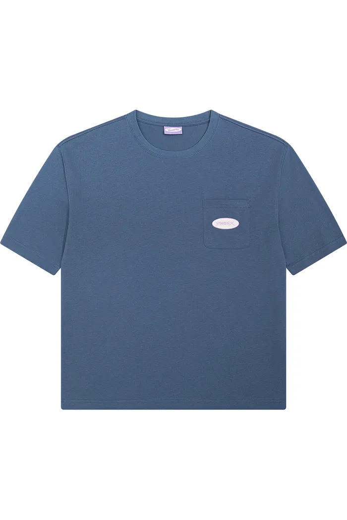 Футболка YMKASHIX Logo Face темно-синий