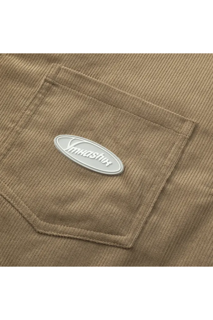 Рубашка YMKASHIX Velvet пыльно-коричневый