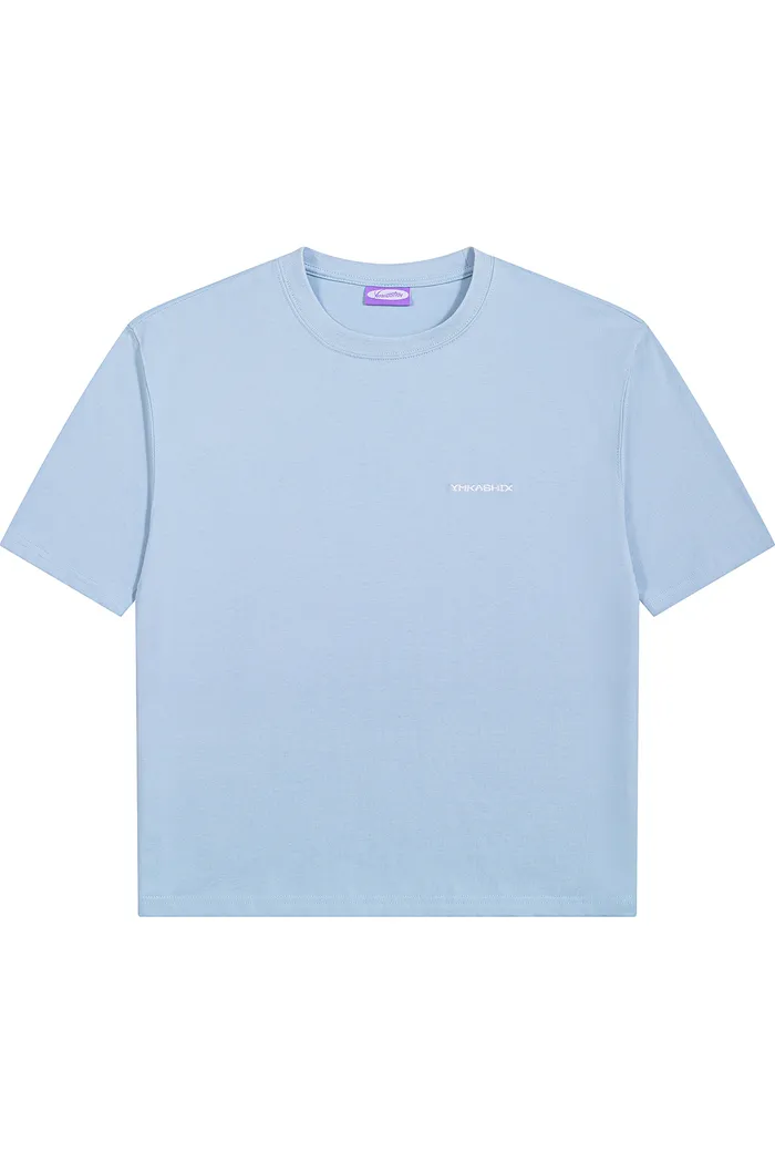Футболка YMKASHIX 8-bit outline голубая