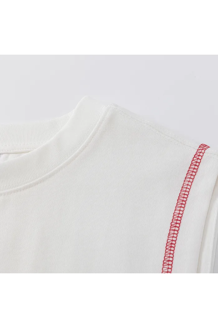 Майка YMKASHIX face flower белый