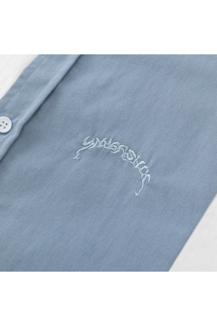 Сорочка муж. YMKASHIX Puff белый/серый