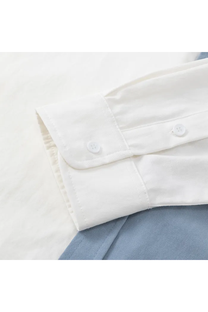 Сорочка муж. YMKASHIX Puff белый/серый