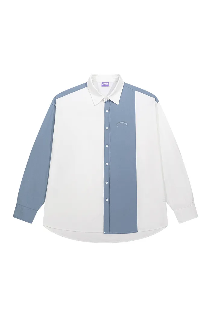 Сорочка муж. YMKASHIX Puff белый/серый