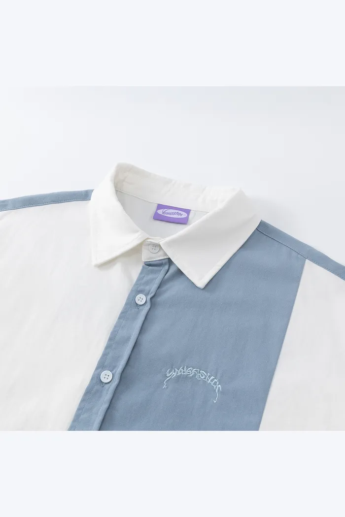 Сорочка муж. YMKASHIX Puff белый/серый