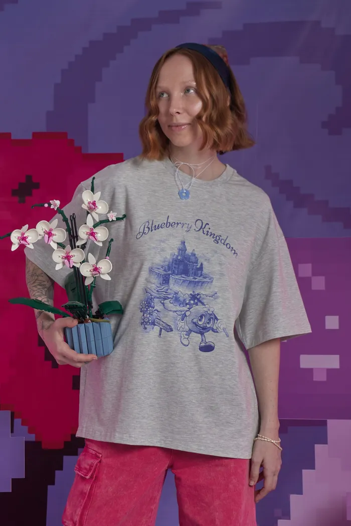 Футболка Blueberry Kingdom T-shirt Grey Melange