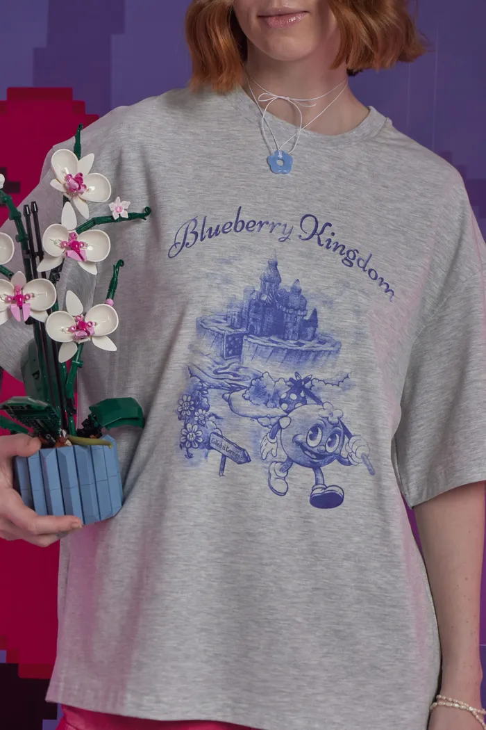 Футболка Blueberry Kingdom T-shirt Grey Melange