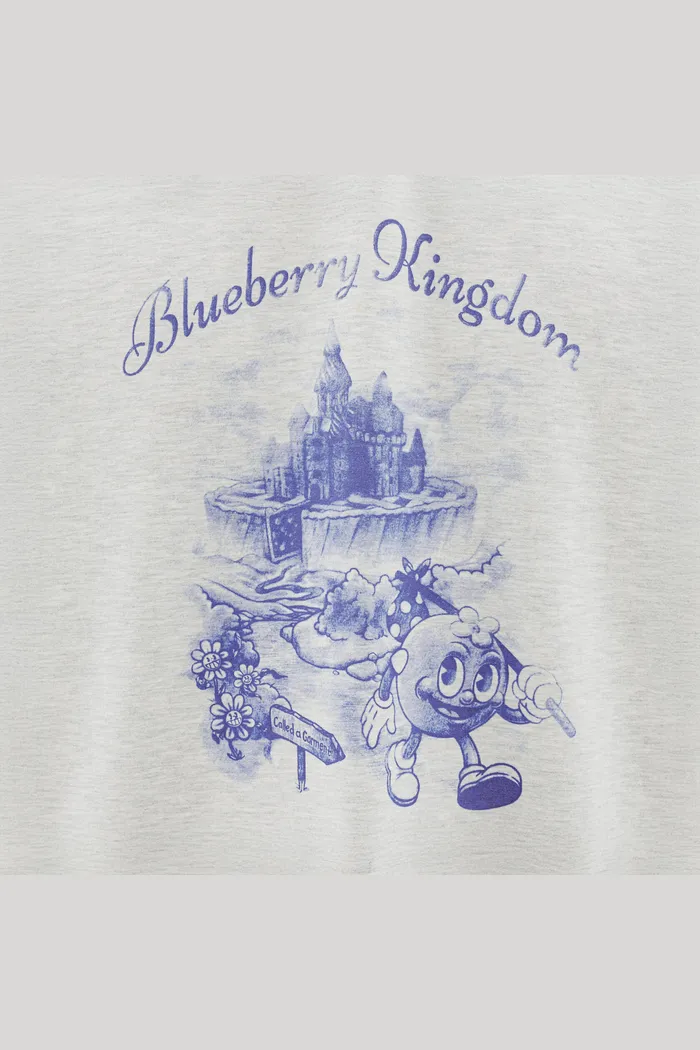 Футболка Blueberry Kingdom T-shirt Grey Melange