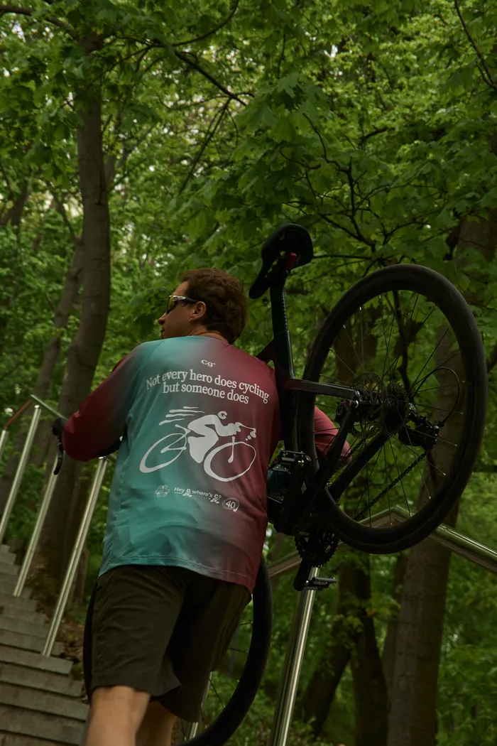 Лонгслив "G" Cycling Longsleeve mint&cherry