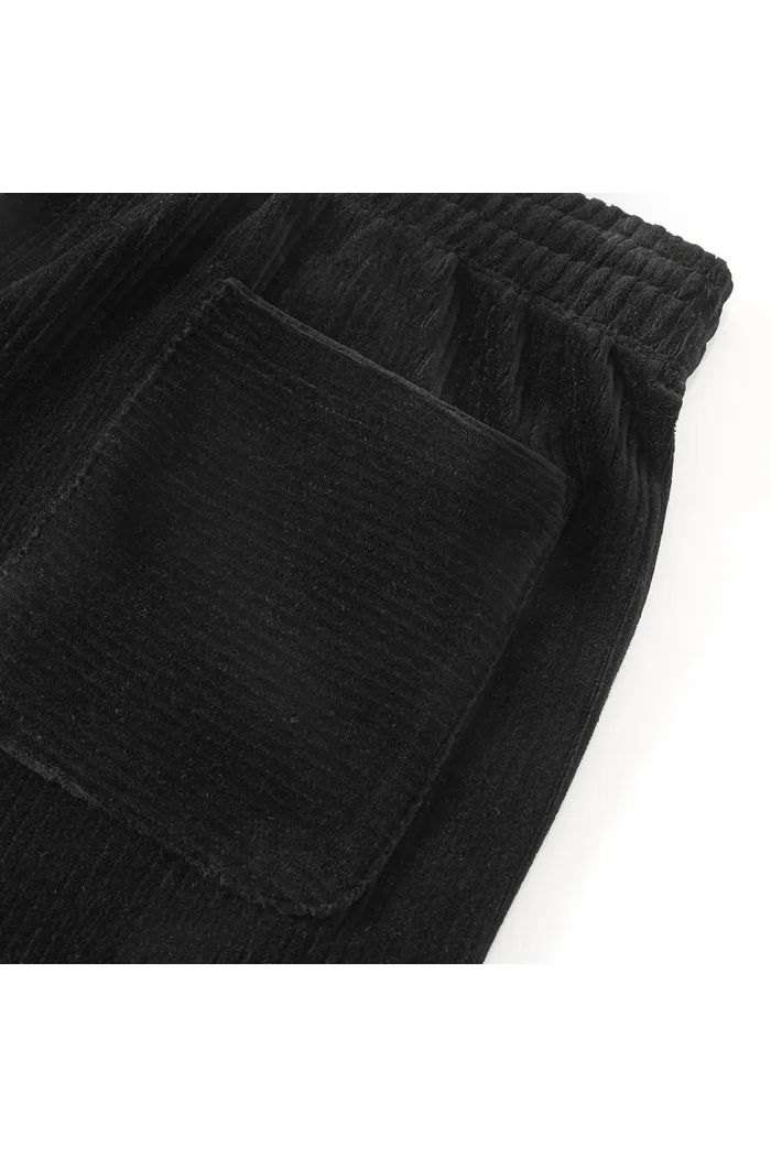 Шорты велюровые YMKASHIX черный