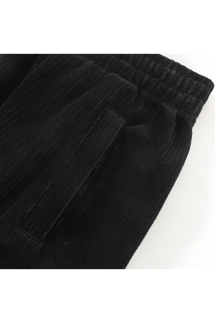 Шорты велюровые YMKASHIX черный
