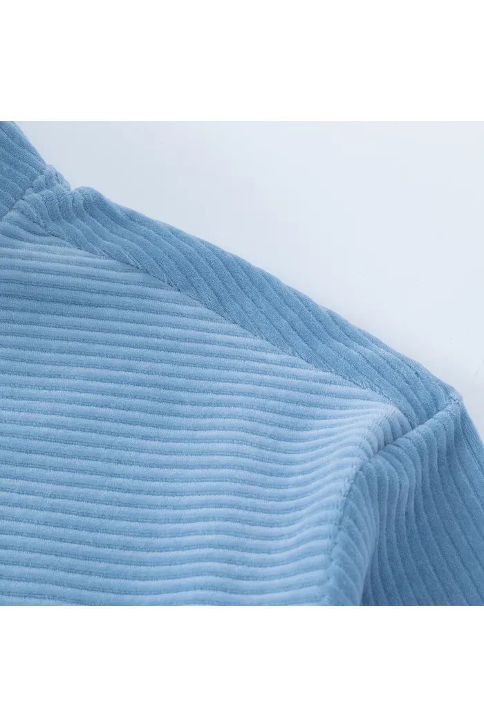 Олимпийка велюровая YMKASHIX stripe track голубой