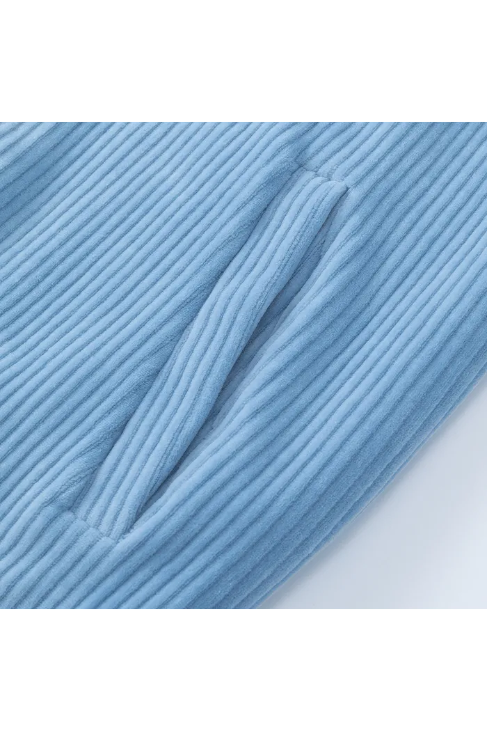 Олимпийка велюровая YMKASHIX stripe track голубой