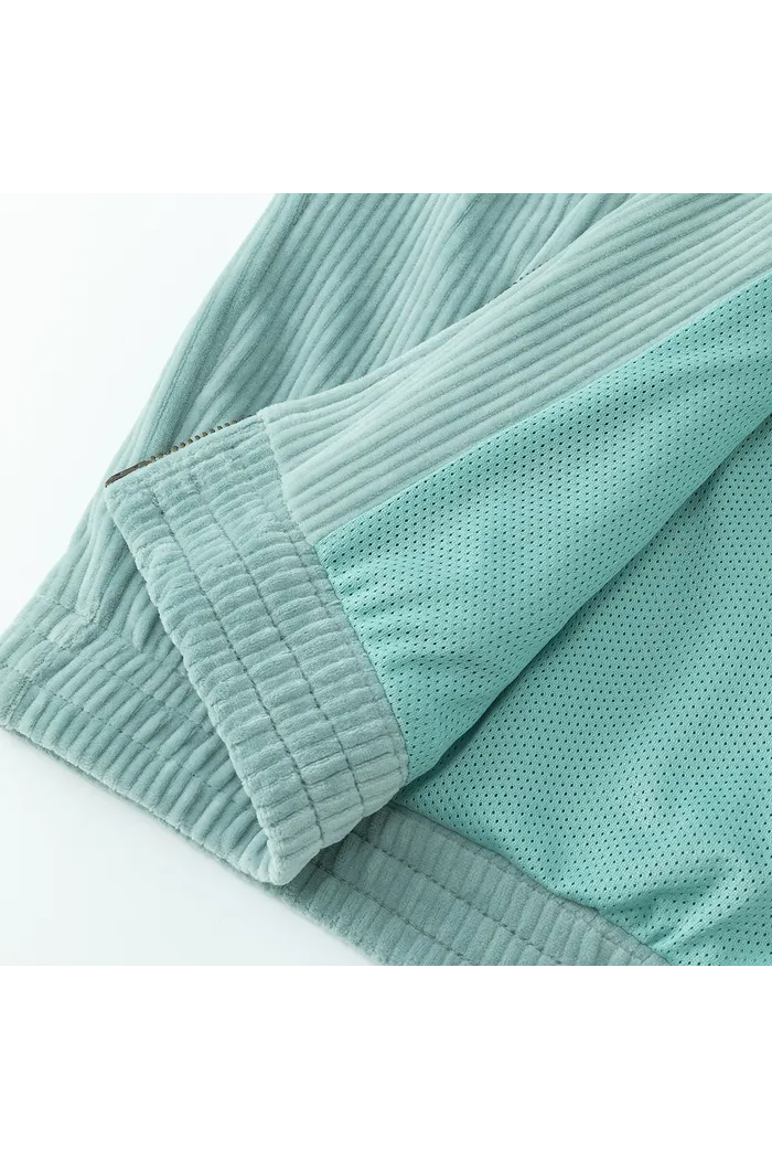 Олимпийка велюровая YMKASHIX stripe track св.-изумруд