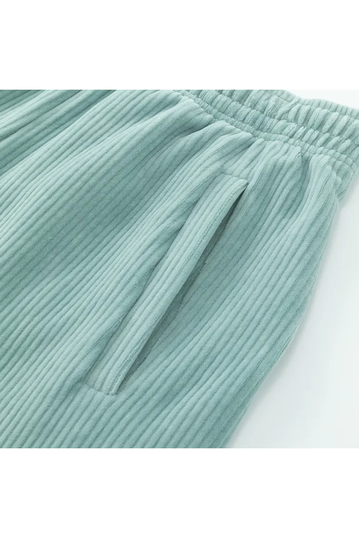 Брюки велюровые YMKASHIX Stripe track св.-изумруд