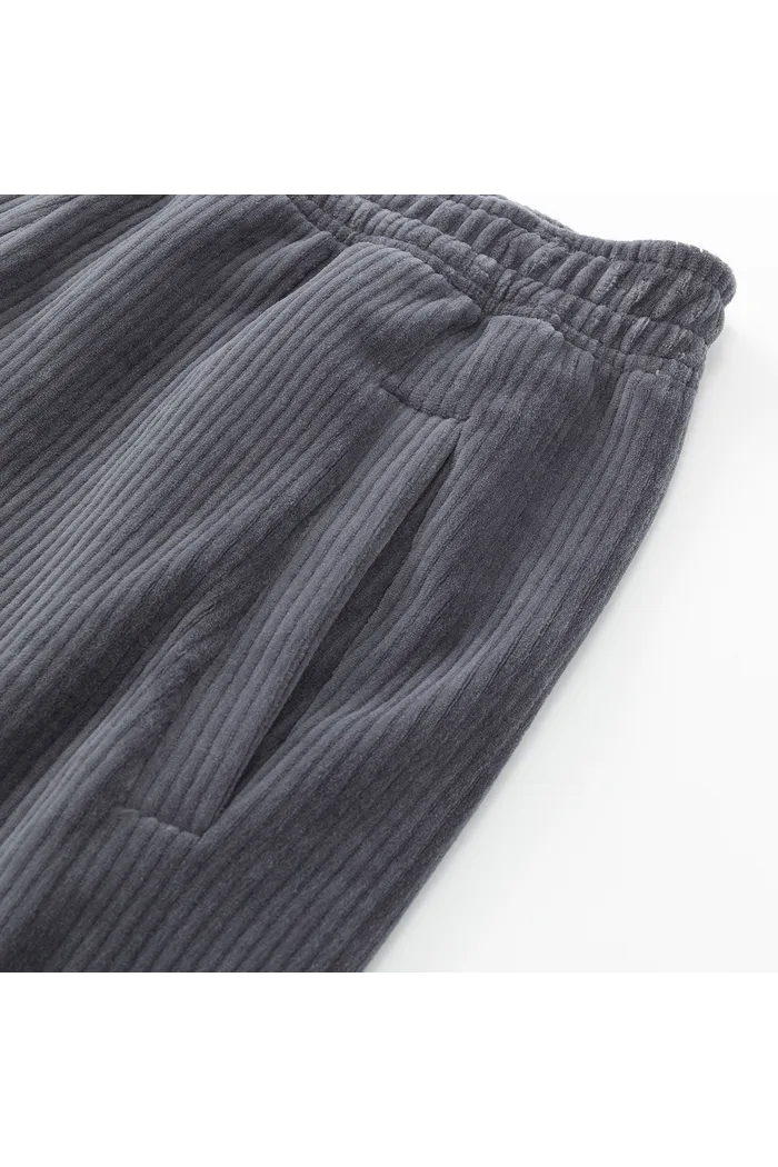 Брюки велюровые YMKASHIX Stripe track графитовый