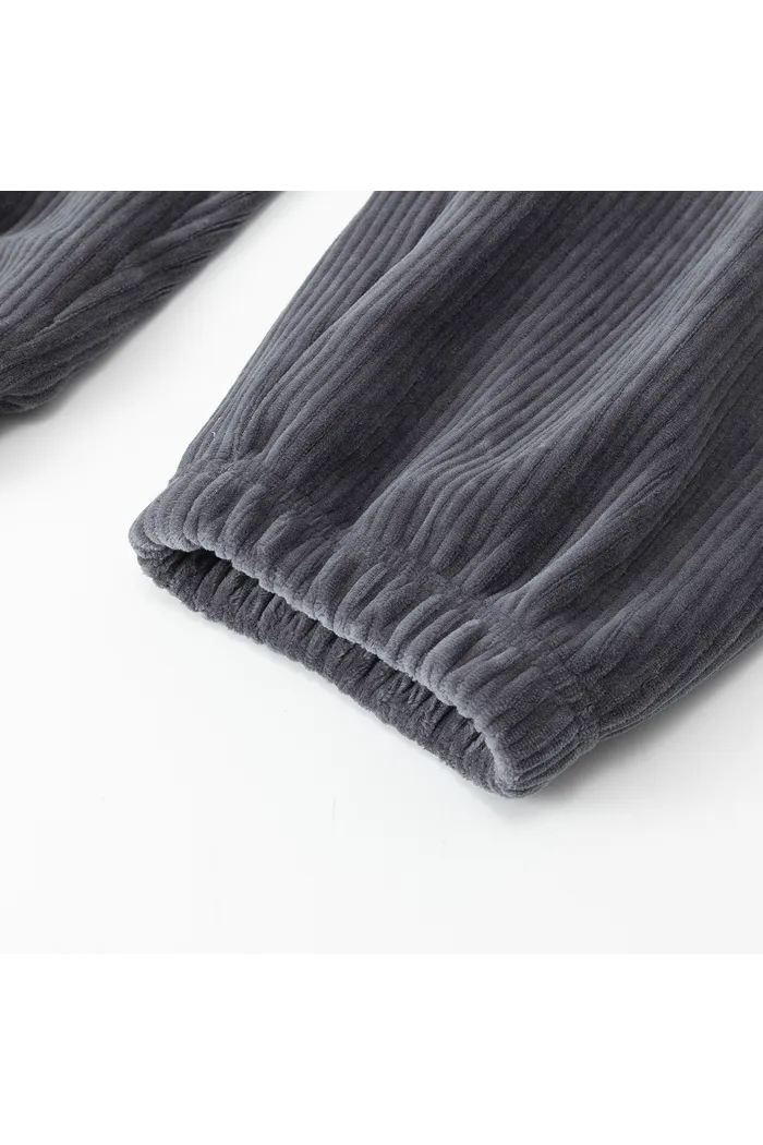 Брюки велюровые YMKASHIX Stripe track графитовый