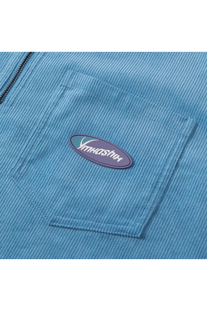 Рубашка YMKASHIX Velvet голубой