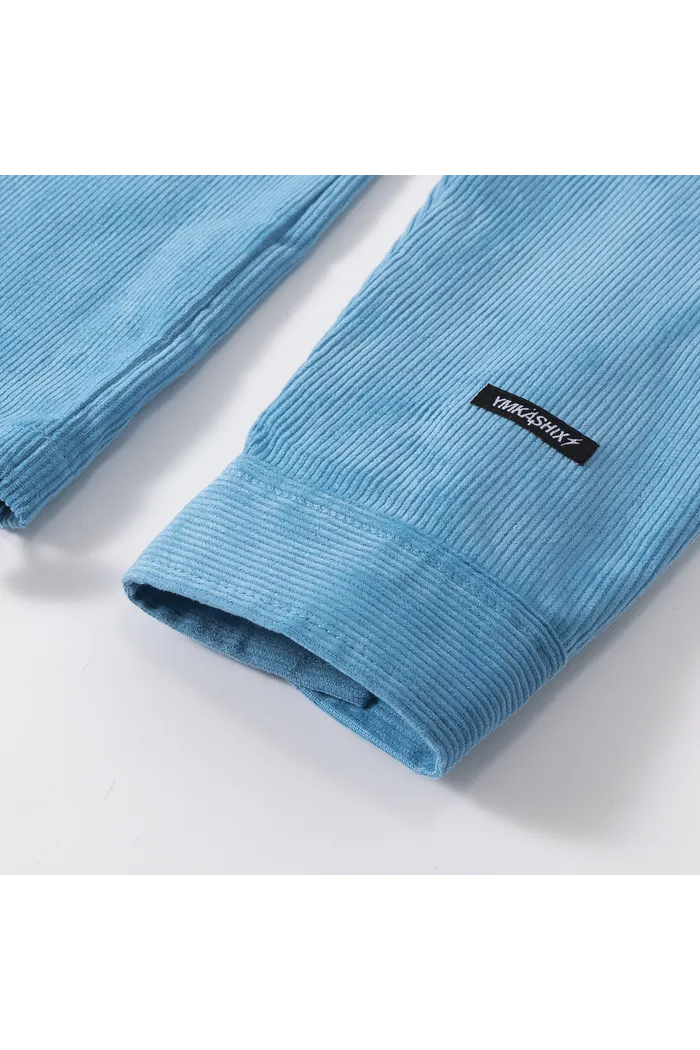 Рубашка YMKASHIX Velvet голубой