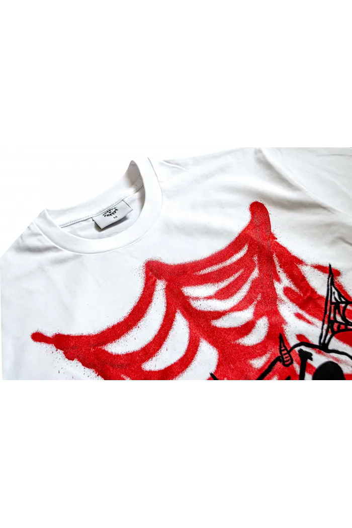 Футболка Creepy граферти белый