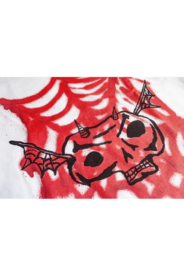 Футболка Creepy граферти белый