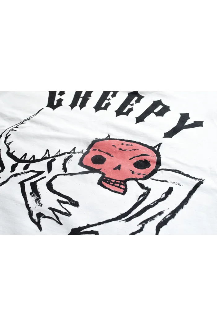 Футболка Creepy гамункул белый