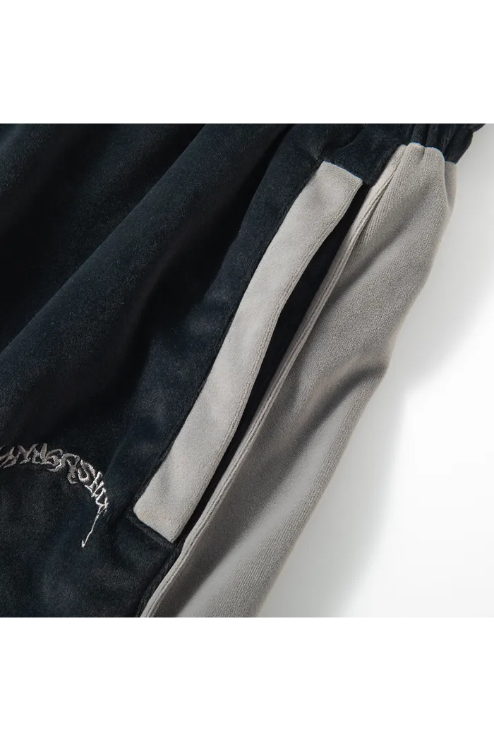 Брюки велюровые YMKASHIX Puff черный