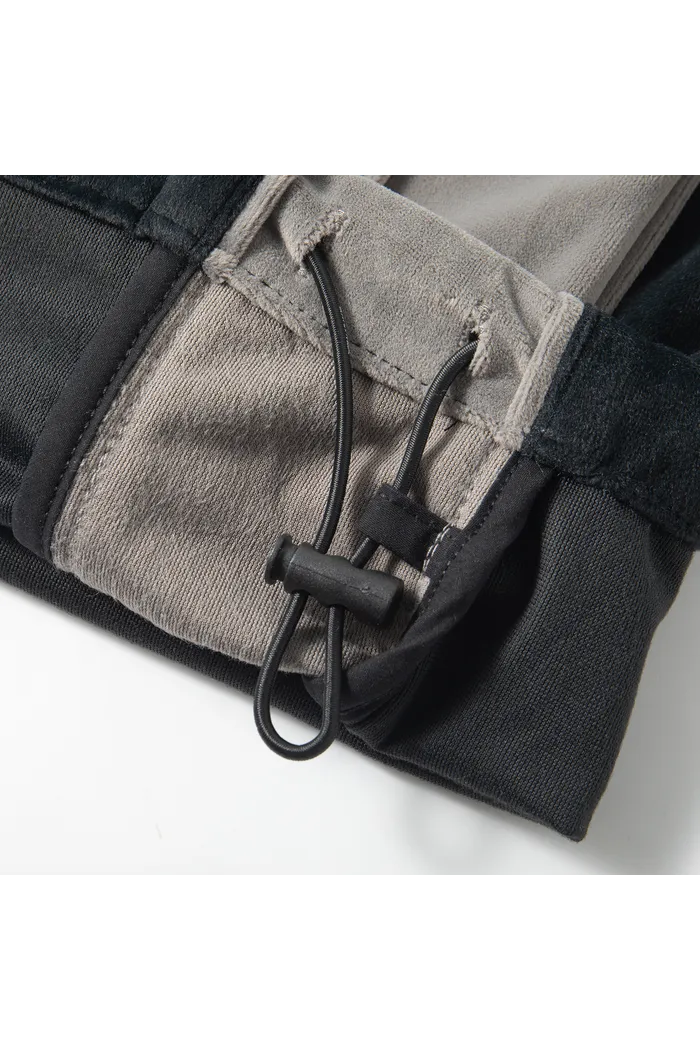 Брюки велюровые YMKASHIX Puff черный