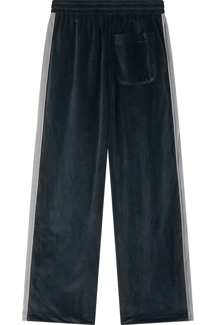 Брюки велюровые YMKASHIX Puff черный