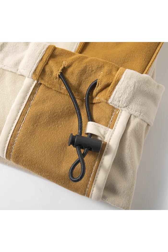 Брюки велюровые YMKASHIX Puff песочный