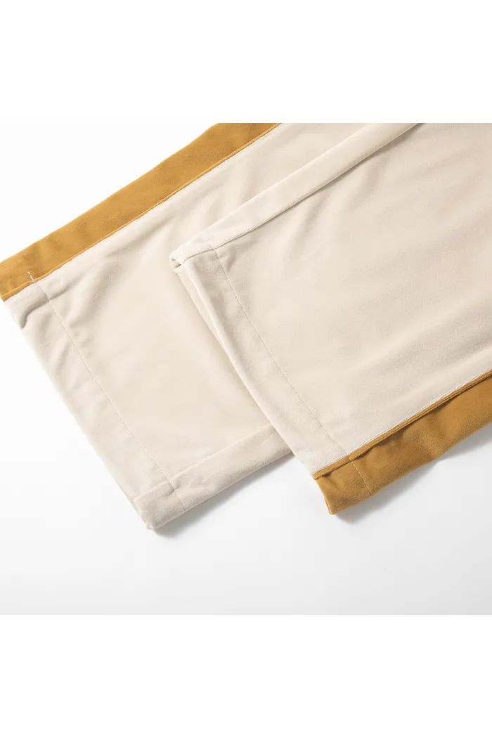 Брюки велюровые YMKASHIX Puff песочный