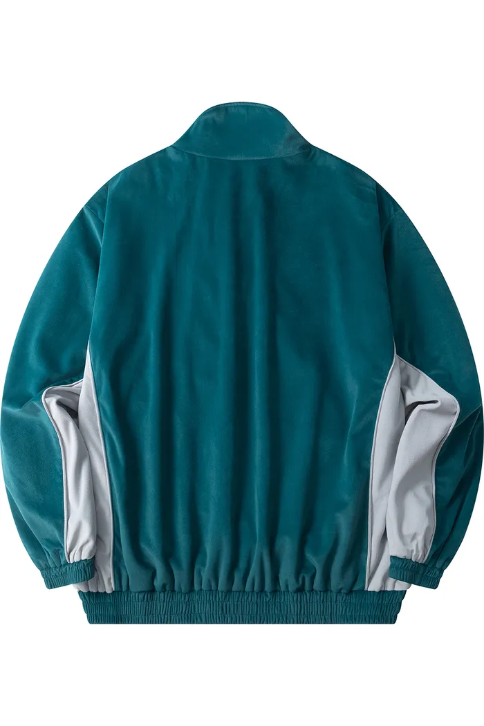 Олимпийка велюровая YMKASHIX Puff изумрудный