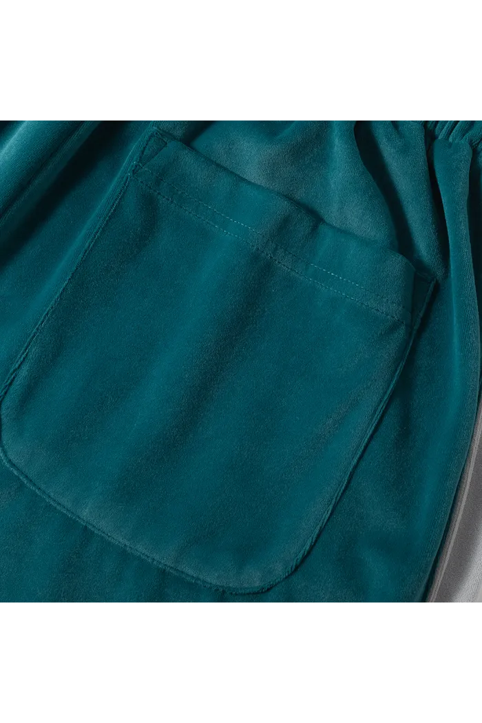 Брюки велюровые YMKASHIX Puff изумрудный