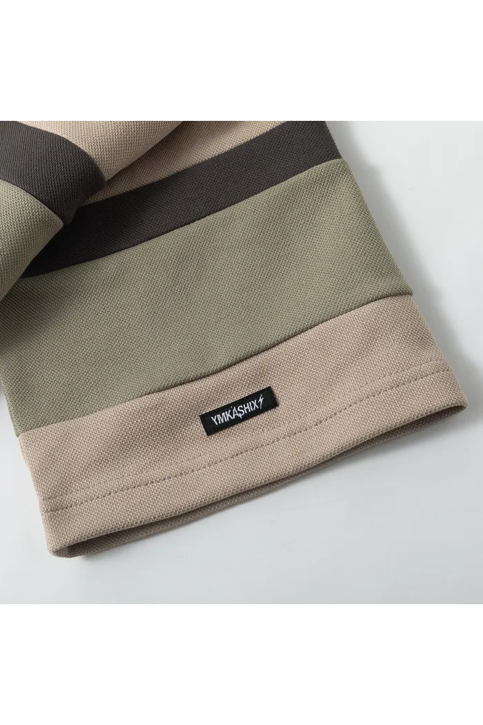 Рубашка поло YMKASHIX темно-песочн./темно-серый