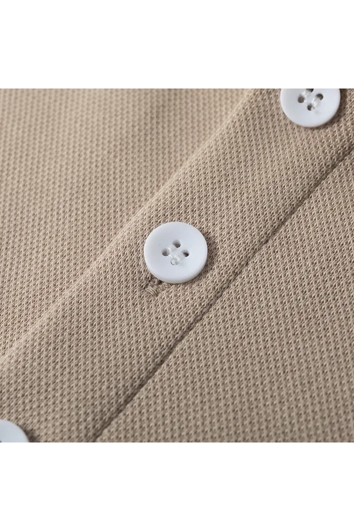 Рубашка поло YMKASHIX темно-песочн./темно-серый