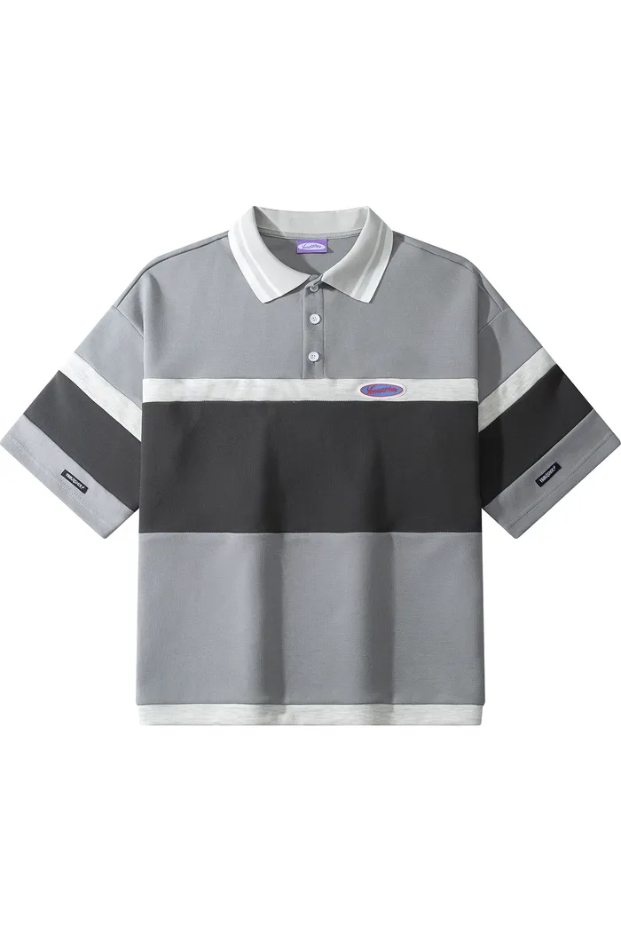 Рубашка поло YMKASHIX серый/темно-серый