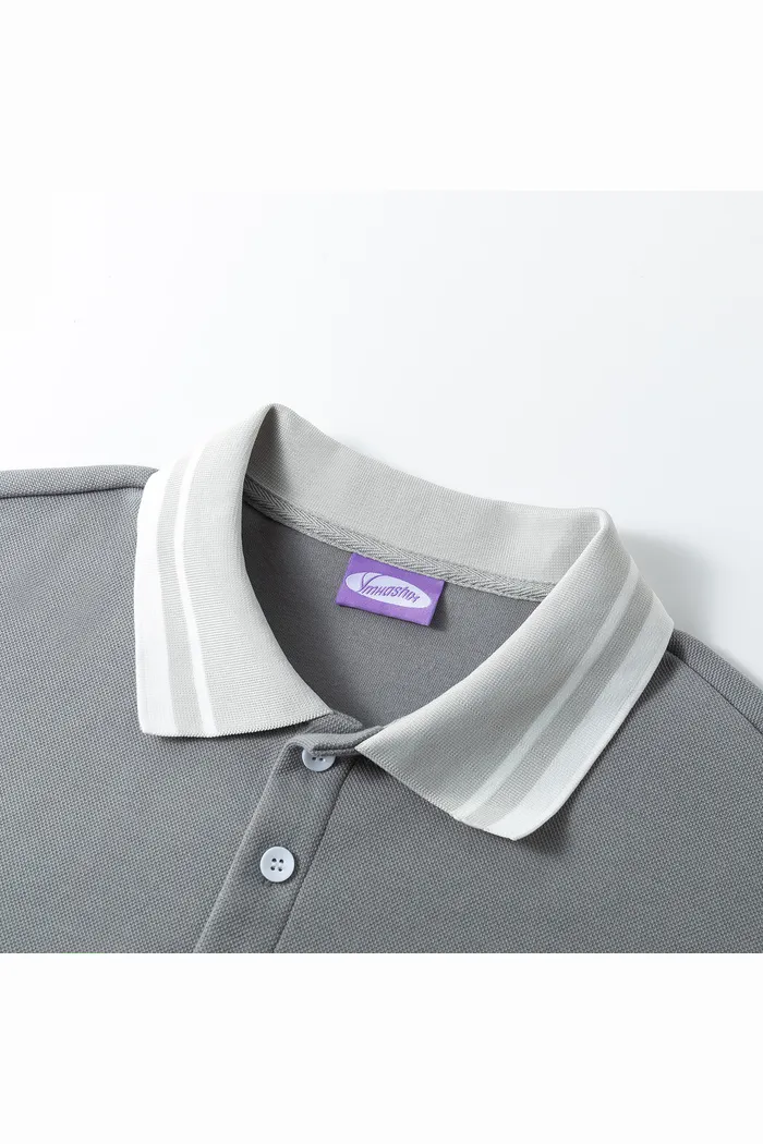 Рубашка поло YMKASHIX серый/темно-серый