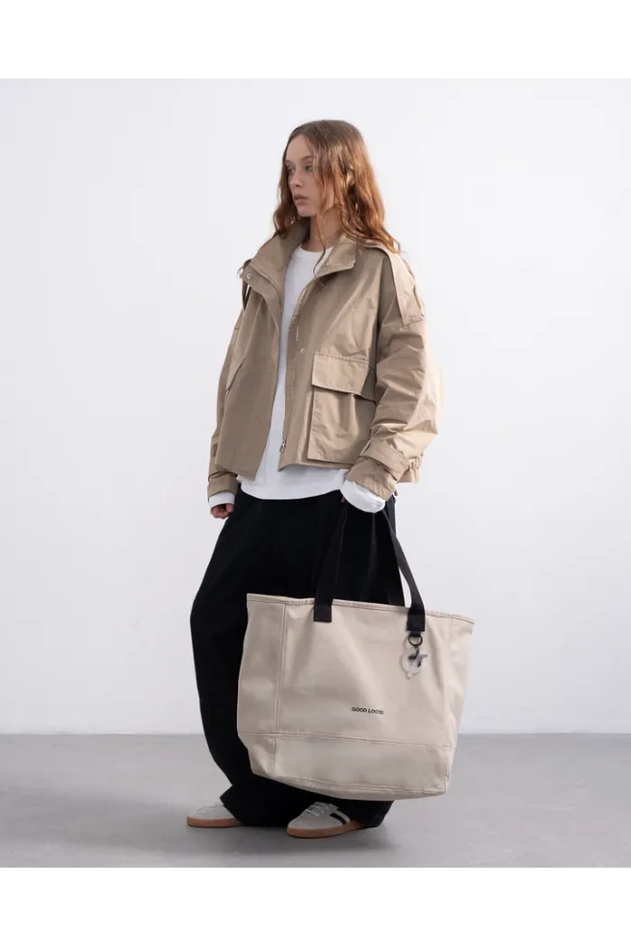 Shopper Canvas Line Dark Beige сумка