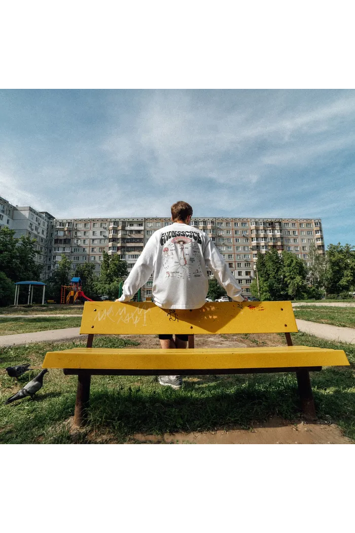ENDLESS CYCLE RLXD HW LS TEE white лонгслив