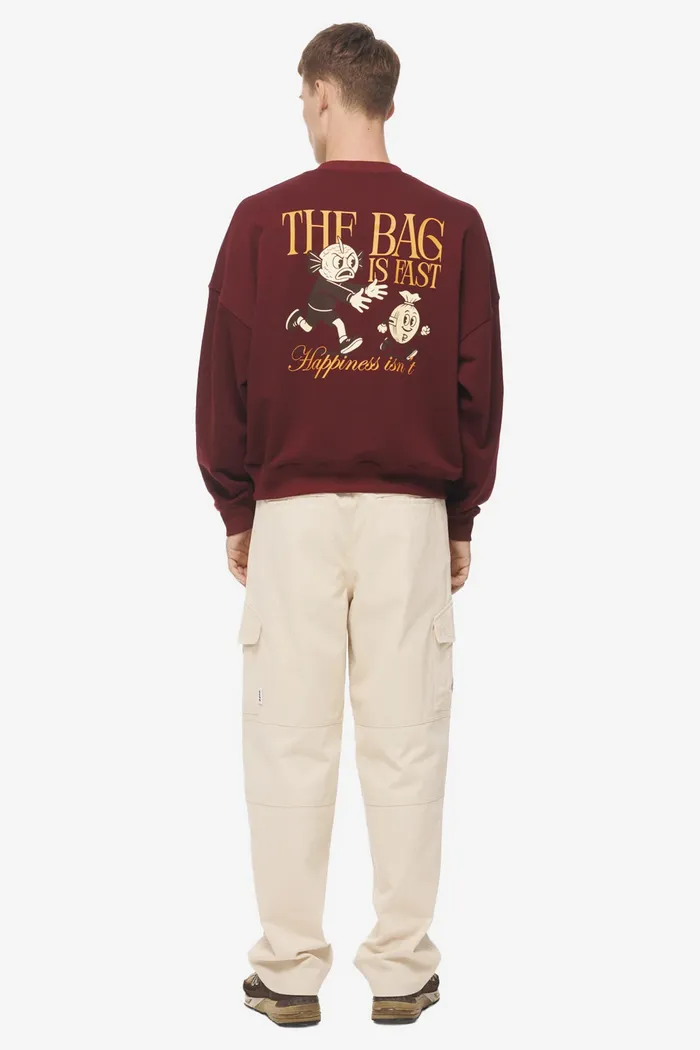 The Moneybag Sweatshirt Burgundy