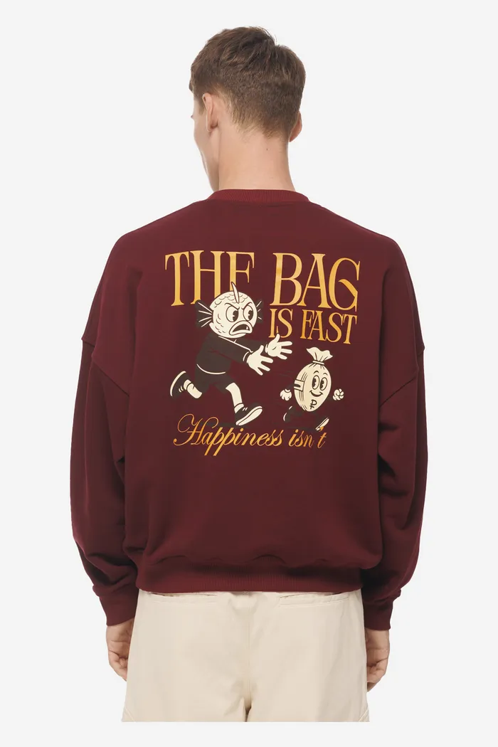 The Moneybag Sweatshirt Burgundy