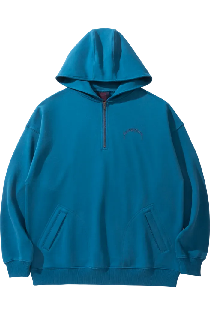 Худи YMKASHIX PUFF Half Zip синий