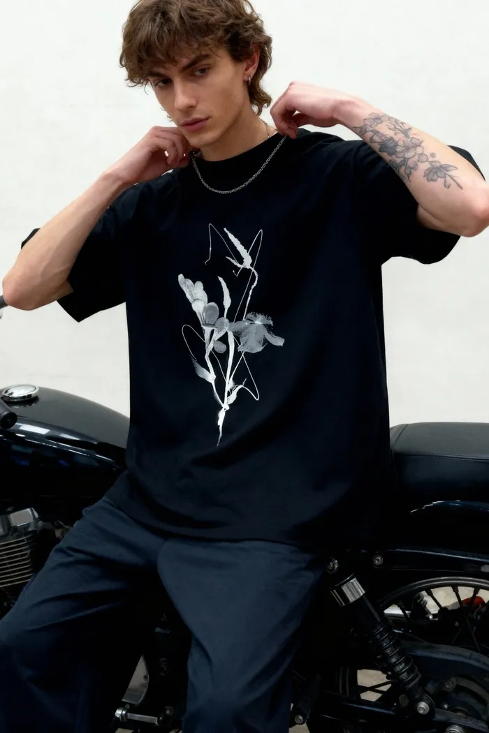 Футболка мужская Dead Flower черная