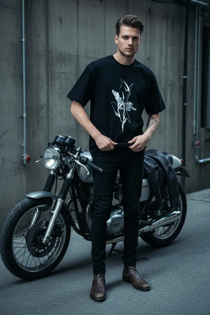 Футболка мужская Dead Flower черная