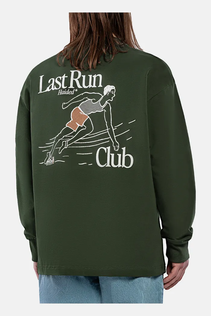 LAST RUN RLXD FIRM LS TEE dk.olive лонгслив