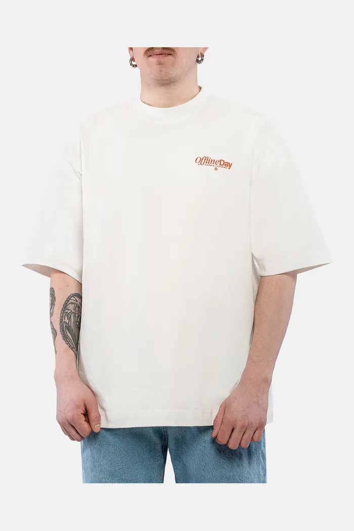 OFFLINE DAY RLXD HW TEE ecru футболка