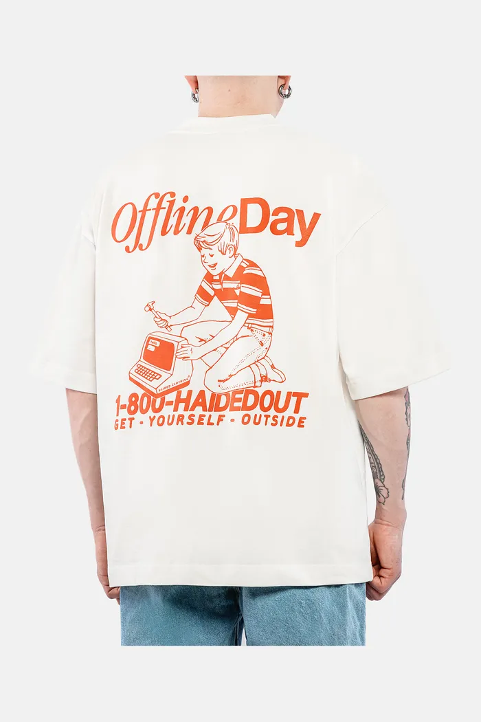OFFLINE DAY RLXD HW TEE ecru футболка