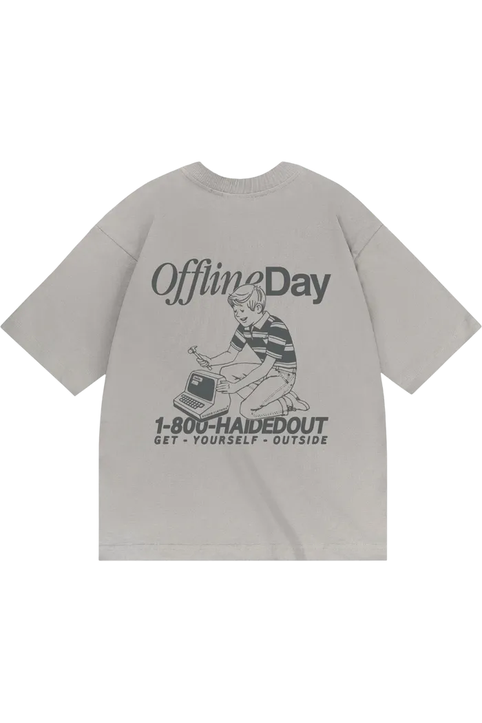 OFFLINE DAY RLXD HW TEE steel.grey футболка