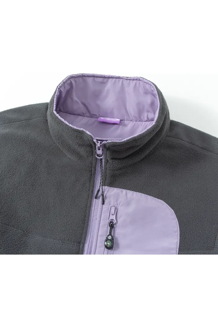 Куртка флисовая YMKASHIX Ranger серый/пурпурный