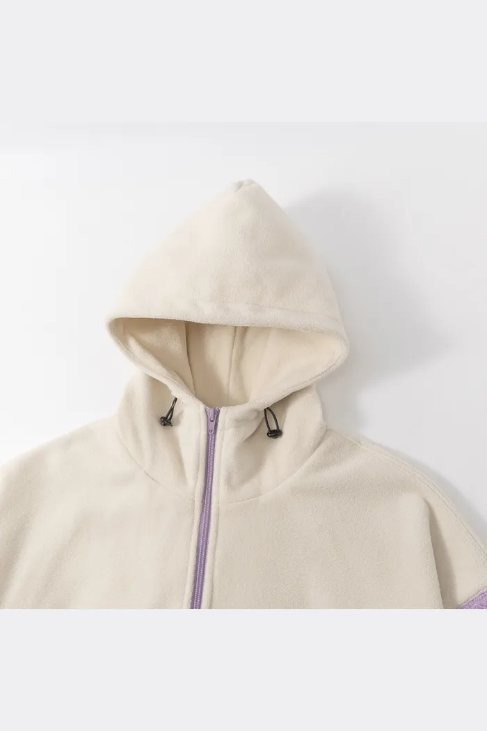 Худи YMKASHIX Little Lamb Zip белый/фиолетовый