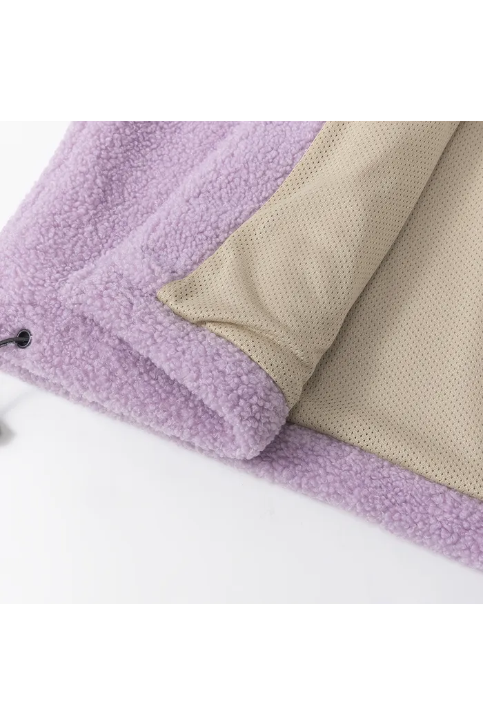 Худи YMKASHIX Little Lamb Zip белый/фиолетовый